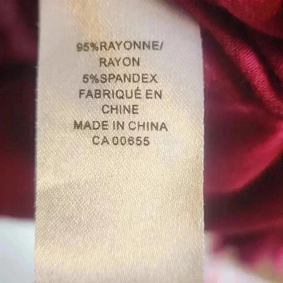 Women's Berry Color Bottom Tie Cotton Tee Size XL ⭐⭐Please read Description 🌟🌟 - Picture 7 of 8